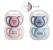 Set 2 suzete ortodontice din silicon + cutie sterilizare Minut Baby, 6+