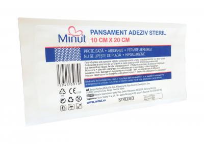 Pansament adeziv steril  Minut 10 cm x 20 cm