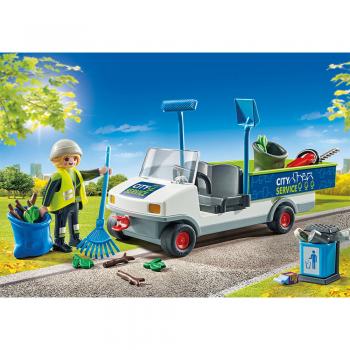 Playmobil - maturator de strazi cu vehicul