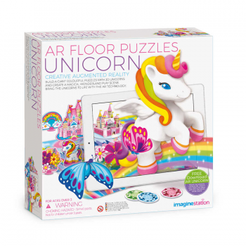 Puzzle de podea cu realitate augmentata ar - unicorni