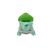 Pokemon - set figurina si centura clip n go, bulbasaur #1 with level ball, nest ball and bulbasaur themed belt w16