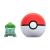 Pokemon - set 2 figurine clip n go, bulbasaur #1 with poké ball w18