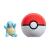 Pokemon - set 2 figurine clip n go, squirtle #3 with poké ball w18