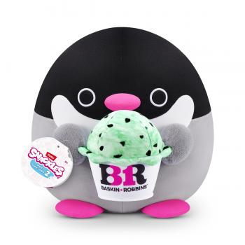 Snackles - jucarie de plus colectibila s2w1, 35 cm, penguin&basink-robbin