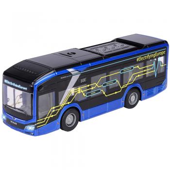 Autobuz Majorette MAN Lion`s City 10 E 22,5 cm cu lumini si sunete