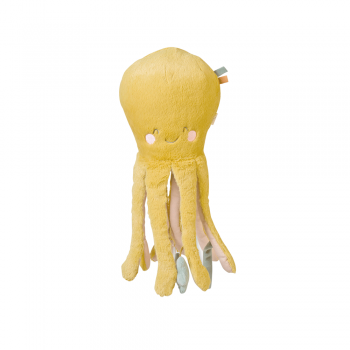 Jucarie senzoriala, de plus,   ocean life   multiactivity giant plushie  octopus mustard