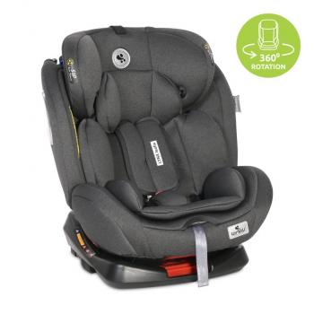 Scaun auto, lynx, isofix, 0-36 kg, rotativ 360 grade, black