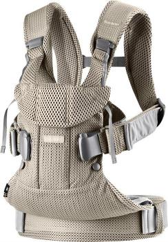 Babybjorn - marsupiu anatomic one air - greige, 3d mesh