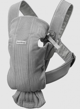 Babybjorn - marsupiu anatomic mini, cu multiple pozitii de purtare, grey, 3d mesh