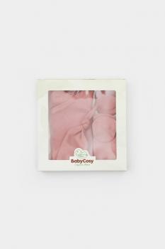 Cutie 4 piese pentru nou nascut - 100% bumbac organic - roz, babycosy