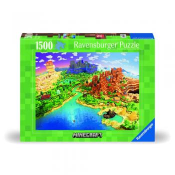 Ravensburger - puzzle lumea minecraft 1500 piese design nou