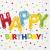 Servetele happy birthday confetti 33x33 cm