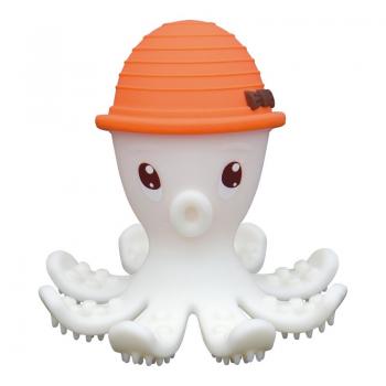 Inel gingival din silicon, mombella - octopus orange