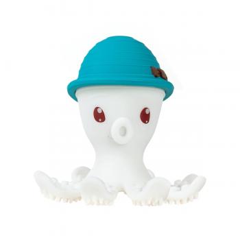 Inel gingival din silicon, mombella - octopus light blue