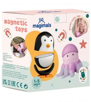 Joc cu magneti magimals pinguin si caracatita