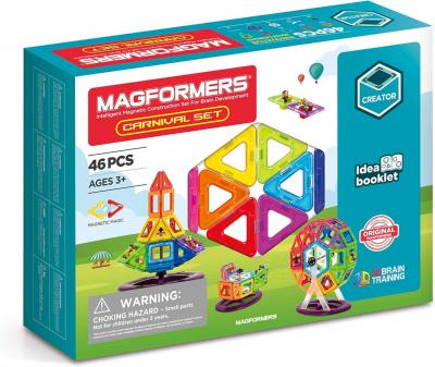 Set magnetic de construit magformers, carnival plus, 48 piese