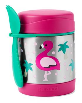 Skip hop  recipient pentru mancare zoo - flamingo