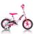 Bicicleta pentru copii model 108 Sport DB-108L-0509 Dino Bikes, 10 inch, culoare alb cu roz