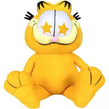 Jucarie din plus garfield cu stelute, 25 cm asezat