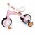 Bicicleta cu pedale 3 in 1 si roti ajutatoare ecotoys lc-v1359 - roz