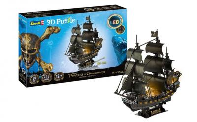 3D Puzzle Perla Neagra cu LED