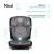 Scaun auto, Lionelo, Neal Stone, Spatar reglabil, Baza i-size, 15-36 Kg, cu Isofix, Conform cu standardul european de securitate ECE R129, Gri