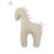 Zornaitoare educativa, MimiNu, Horse, Pentru bebelusi, Din bumbac certificat Oeko Tex Standard 100, Cu saculet din bumbac in aceeasi culoare, Beige Stripe