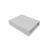 Cearceaf cu elastic, Qmini, Pentru patut leagan sau patut co-sleeper, Dimensiune 90x40 cm, Din bumbac certificat Oeko Tex Standard 100, Gray