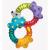 Jucarie zornaitoare, Playgro, Cu diferite texturi, Dimensiune mare, Click and twist Rattle