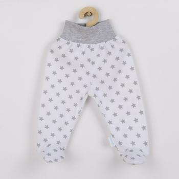 Pantalonasi, New Baby, Cu botosei, Marime 56, Din bumbac 100%, Classic II Grey with stars