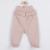 Set 2 piese, New Baby, Include body cu maneca lunga si pantalonasi cu botosei, Cu volanase, Marime 62, Din bumbac 100%, Stripes Pink