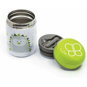 Termos, Bbluv, Food, Pentru alimente solide, Cu lingurita inclusa, 300 ml, BPA Free, Lime