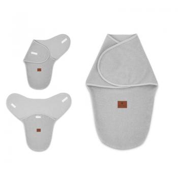 Sistem de infasare, MimiNu, Pentru bebe, 0 - 3 luni, Din tesatura thermofrotte, Grey