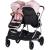 Carucior gemeni Chipolino Duo Smart 2 in 1 pink marshmallow
