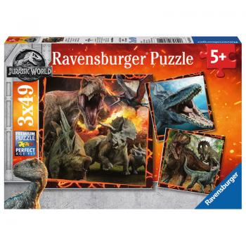 PUZZLE JURASSIC WORLD, 3x49 PIESE