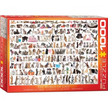 Puzzle 1000 piese The World of Cats