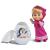 Set Simba Masha and The Bear papusa Masha 12 cm si figurina pinguin in ou