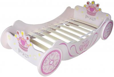 Pat cu cadru din lemn Princess Carriage