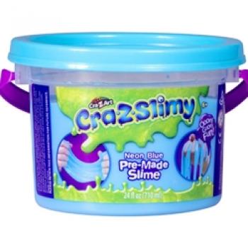 Galetusa cu Slime Neon Cra-Z-Slimy Albastru Neon