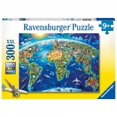 Puzzle harta lumii 300 piese