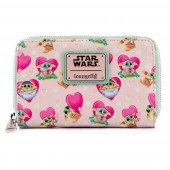 Funko lf: sw mandalorian grogu valentines zip around wallet