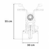 Motocicleta electrica chopper faster ahl008, roti si scaun din plastic, 78x30x55 cm, putere 20w - roz