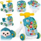 Antemergator 4 in 1 cu diverse activitati si sunete ricokids 781500 - albastru