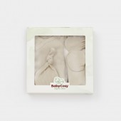 Cutie 4 piese pentru nou nascut - 100% bumbac organic - verde pal, babycosy