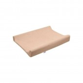 Husa, new baby, pentru saltea de infasat, 50x70 cm, cu banda elastica, bumbac terry, beige