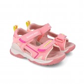 Sandale din piele pentru copii, biomecanics, 252246, corai (marime: 32(20,2-20,8 cm))