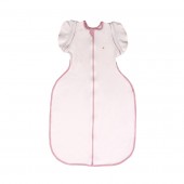 Sac de dormit swaddle first sleep blush pink, faza 2, pentru bebelusi 3-6 luni, tog 0.5 74 cm, 0.5 tog