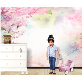 Fototapet Dreamy Pink - 375 x 250 cm