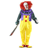 Costum clown horror film it - l   marimea l