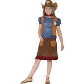 Costum cowgirl western - 5 - 6 ani / 120 cm